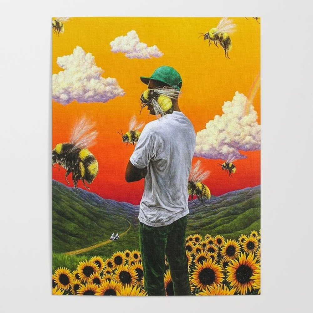 S-ANT Tyler The Creator: Flower Boy Album Cover Poster 24x36 inches
